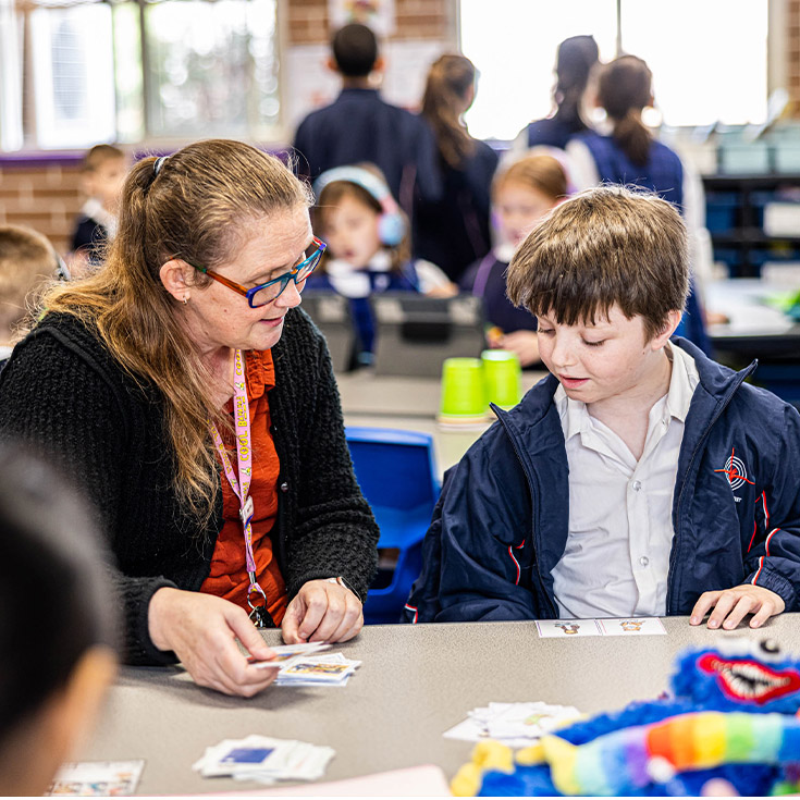 Classroom learning at Bethany Catholic Primary School Glenmore Park