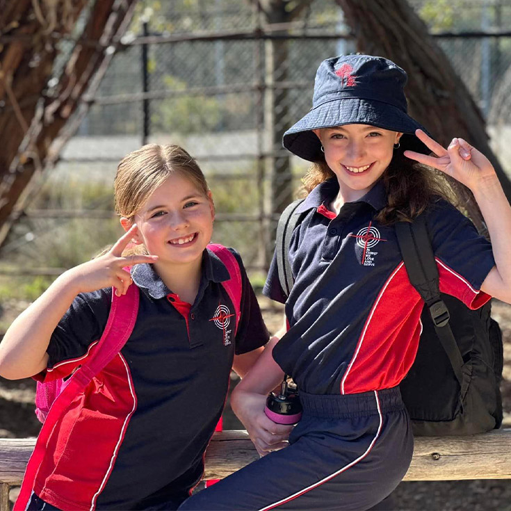 Students wearing their sports uniform for Bethany Catholic Primary School Glenmore Park