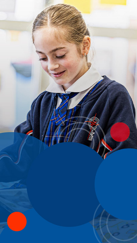 Bethany Catholic Primary School Glenmore Park students reading in library
