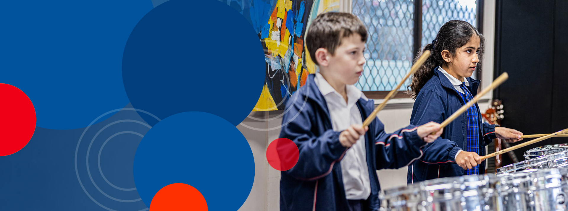 Drum lessons at Bethany Catholic Primary School Glenmore Park